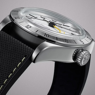 Tudor Black Bay Pro 39mm Steel Case Hybrid Rubber And Leather Strap