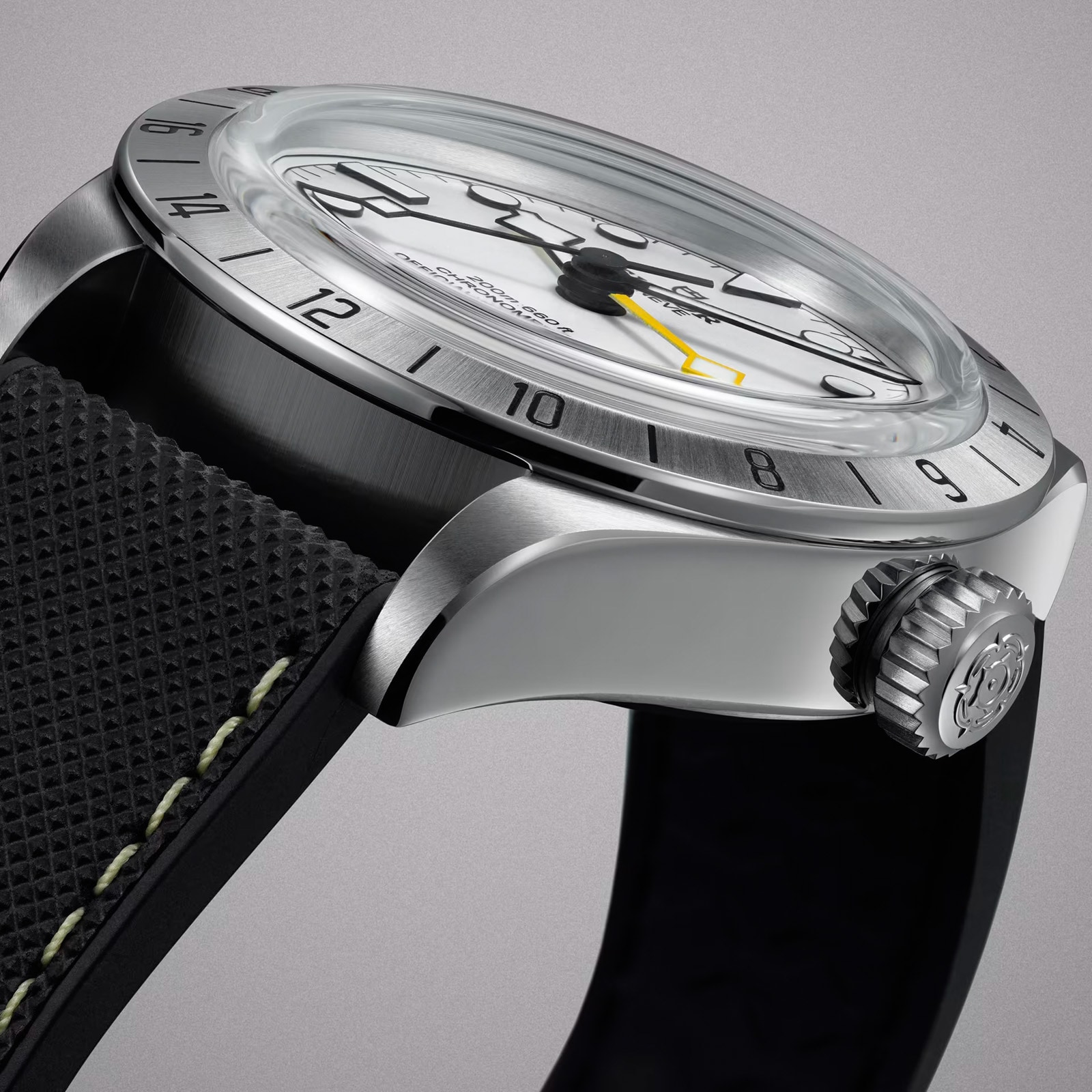Tudor Black Bay Pro 39mm Steel Case Hybrid Rubber And Leather Strap