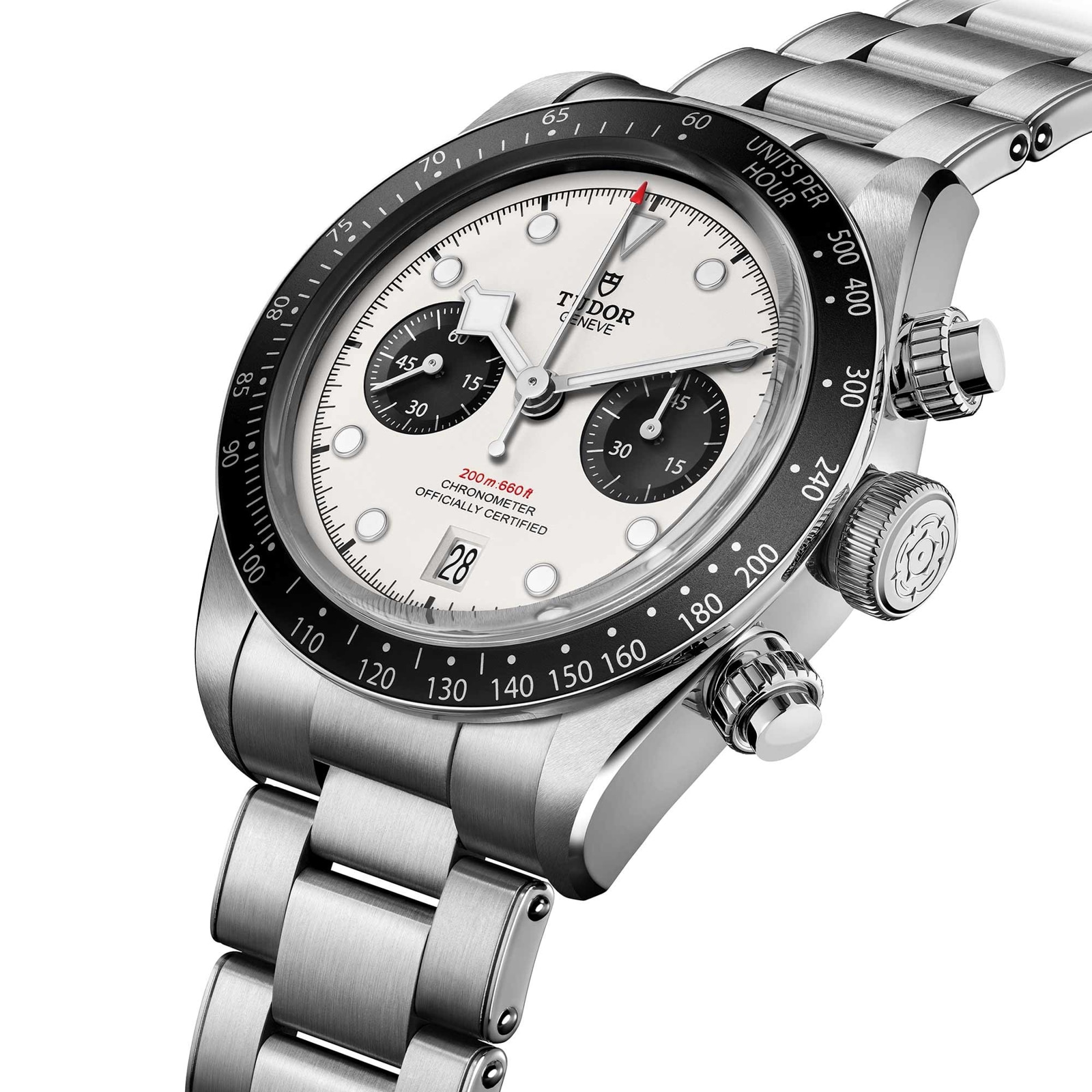 Tudor Black Bay Chrono 41mm Steel Case Steel Bracelet Opaline Dial