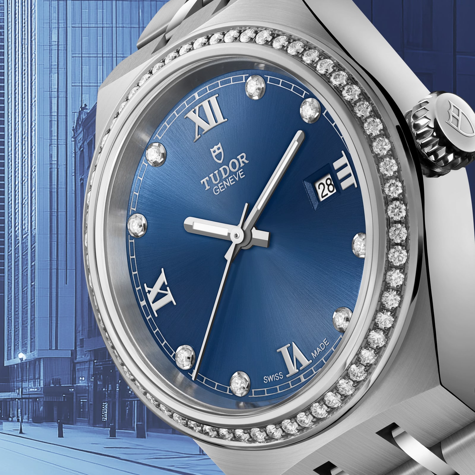 Tudor Royal 28mm Steel Case Blue Dial