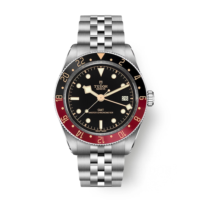 Tudor Black Bay G58 GMT 39mm Steel Case Black and Burgundy Bezel Watch