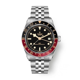 Tudor Black Bay G58 GMT 39mm Steel Case Black and Burgundy Bezel Watch