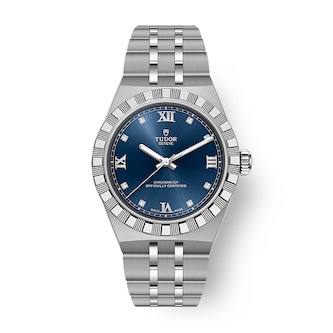 Tudor Royal 30mm Steel Case Watch Blue Tudor Royal 30mm Steel Case Watch Blue