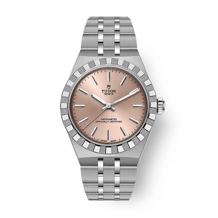 Tudor Royal 30mm Steel Case Watch Salmon