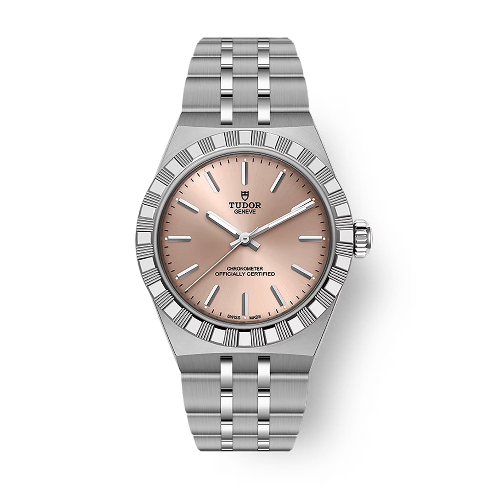 Tudor Royal 30mm Steel Case Watch Salmon