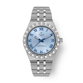 Tudor Royal 30mm Steel Case Watch Light Blue
