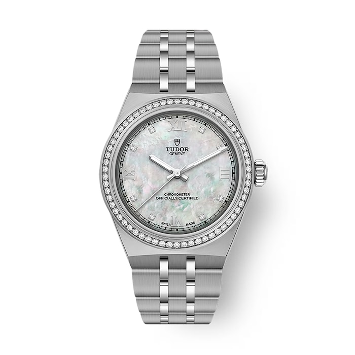 Tudor Royal 30mm Steel Case Watch Mother Of Pearl