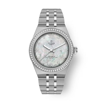 Tudor Royal 30mm Steel Case Watch Mother Of Pearl