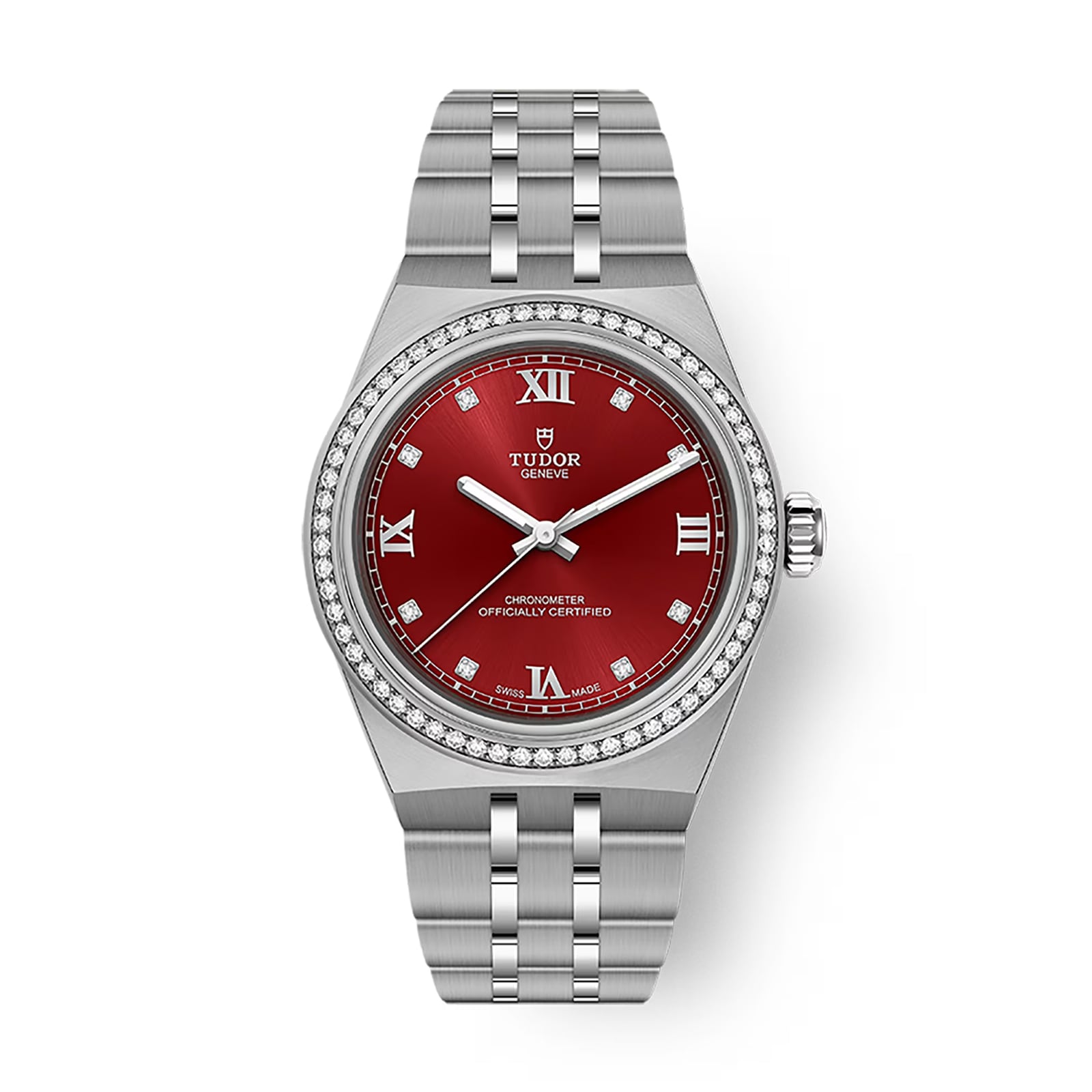 Tudor Royal 30mm Steel Case Watch Burgundy