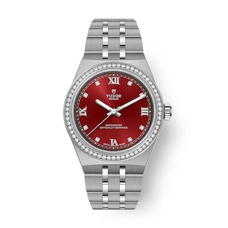 Tudor Royal 30mm Steel Case Watch Burgundy