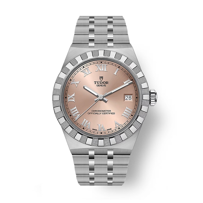 Tudor Royal 36mm Steel Case Watch Salmon