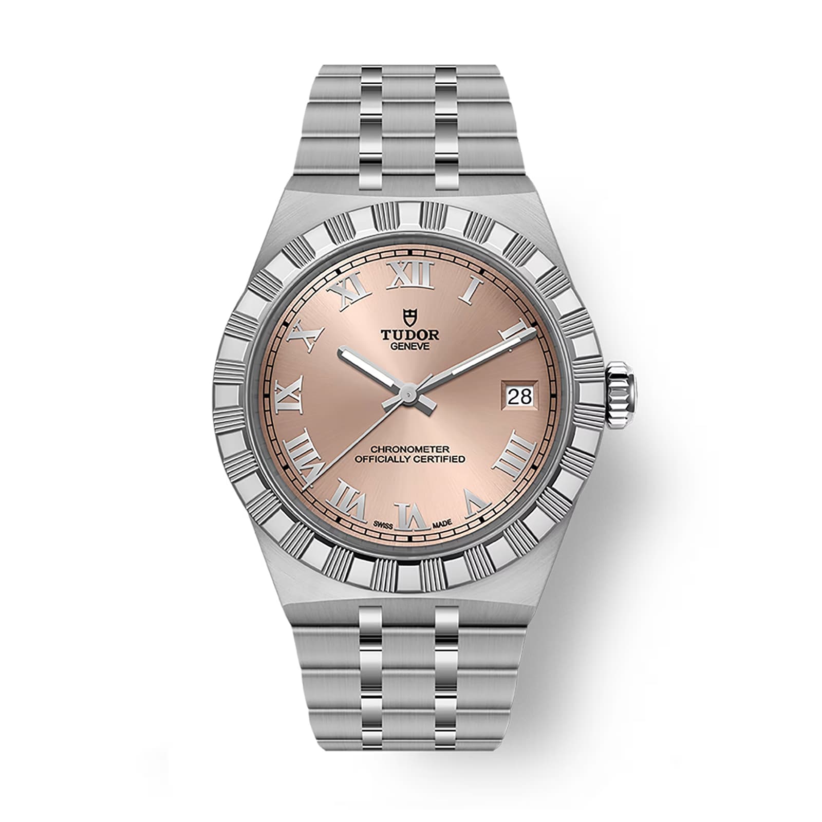 Tudor Royal 36mm Steel Case Watch Salmon