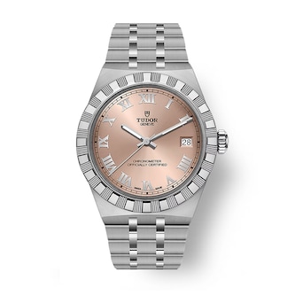 Tudor Royal 36mm Steel Case Watch Salmon