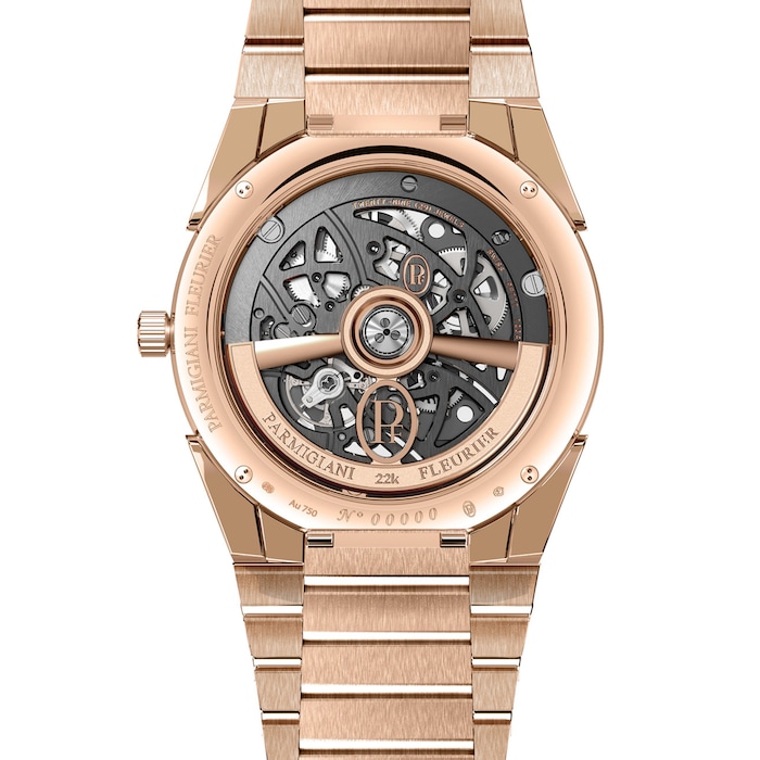 Parmigiani Fleurier Tonda PF Skeleton Automatic 18ct Rose Gold 40mm Grey Mens Watch