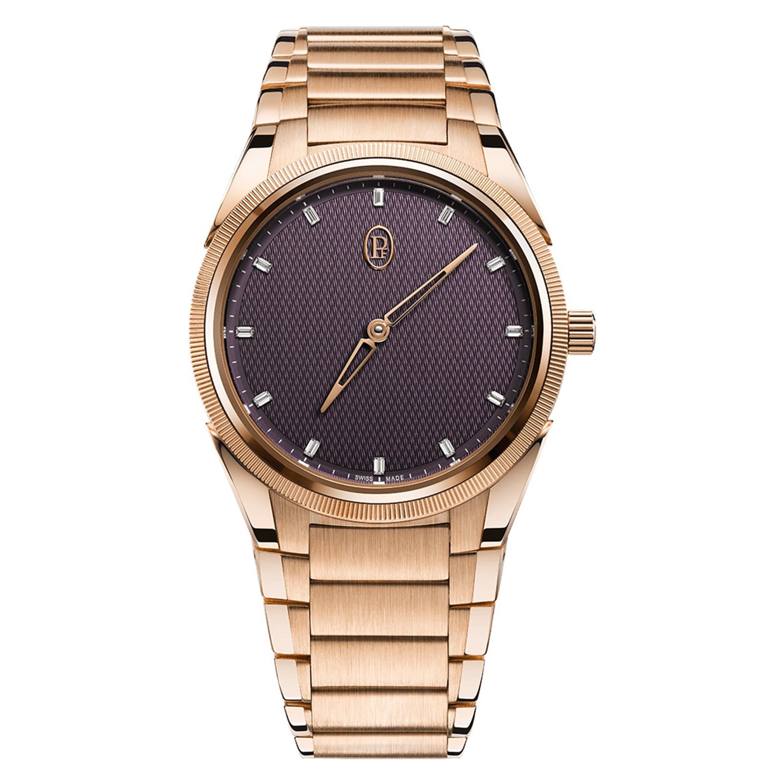 Parmigiani Fleurier TONDA PF Automatic Rose Gold Deep Ruby Set 36mm Purple Ladies Watch Parmigiani Fleurier TONDA PF Automatic Rose Gold Deep Ruby Set 36mm Purple Ladies Watch