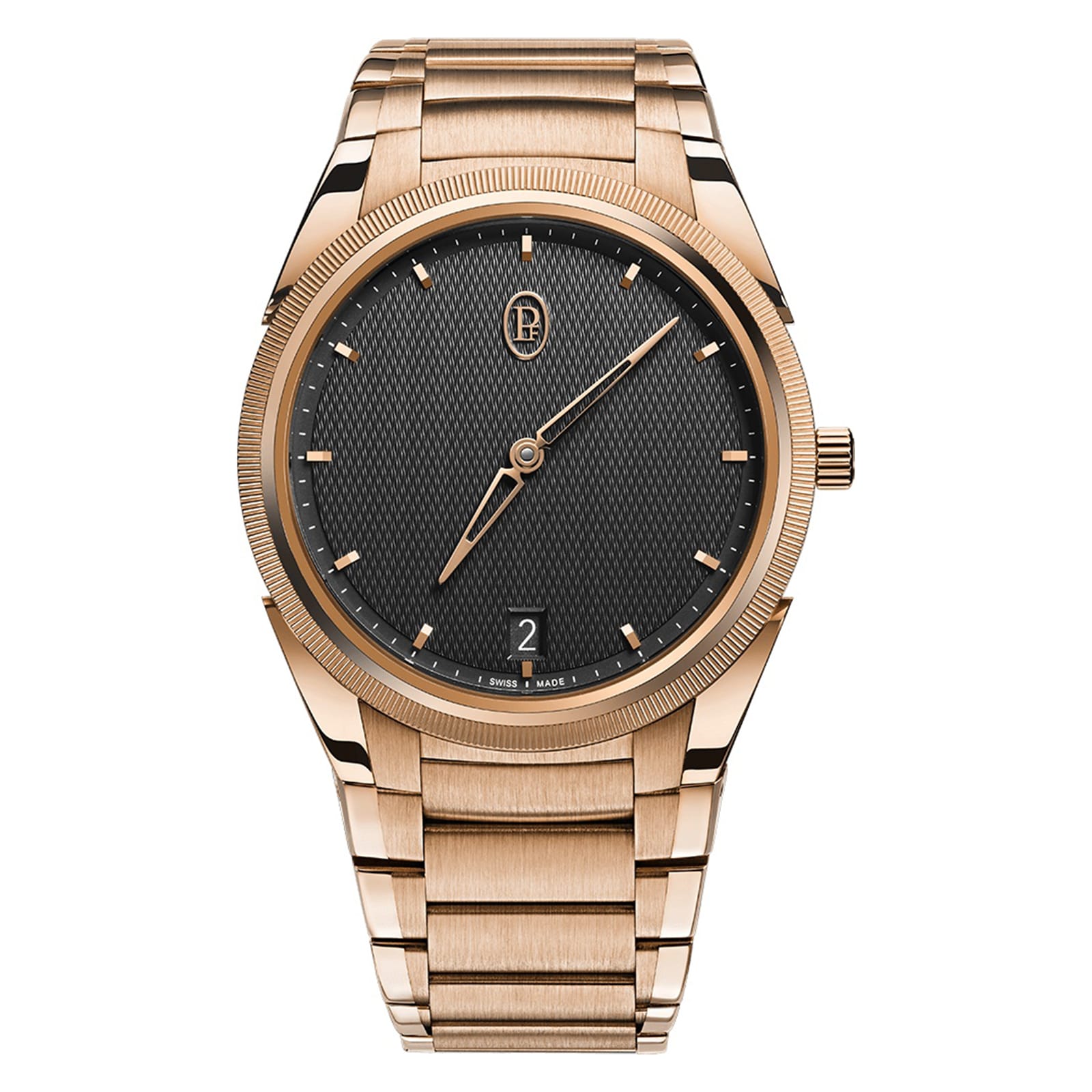 Parmigiani Fleurier Tonda PF Micro-Rotor 18ct Rose Gold Automatic Dark Grey 40mm Mens Watch