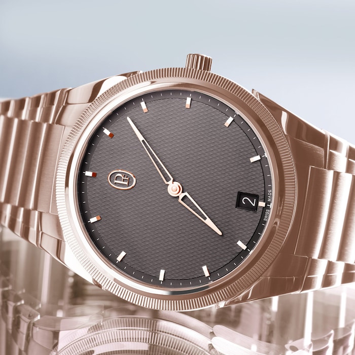 Parmigiani Fleurier Tonda PF Micro-Rotor 18ct Rose Gold Automatic Dark Grey 40mm Mens Watch