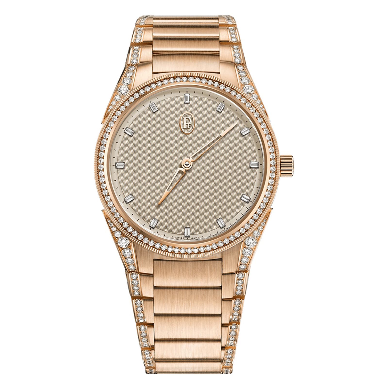 Parmigiani Fleurier TONDA PF Automatic Rose Gold Set Sand Gold Set 36mm Ladies Watch Parmigiani Fleurier TONDA PF Automatic Rose Gold Set Sand Gold Set 36mm Ladies Watch