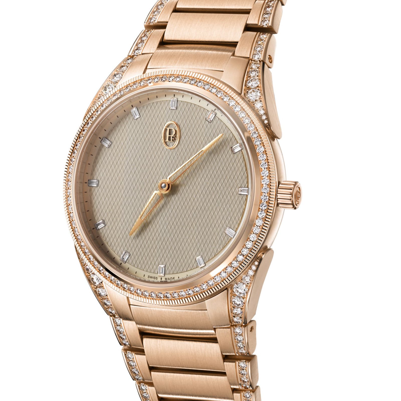 Parmigiani Fleurier TONDA PF Automatic Rose Gold Set Sand Gold Set 36mm Ladies Watch Parmigiani Fleurier TONDA PF Automatic Rose Gold Set Sand Gold Set 36mm Ladies Watch