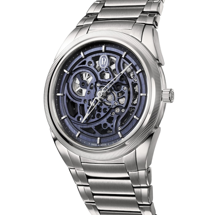 Parmigiani Fleurier Tonda PF Skeleton Automatic Platinum Blue 40mm Mens Watch