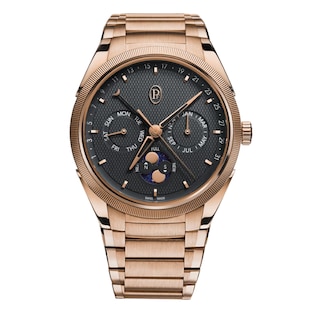 Parmigiani Fleurier TONDA PF Gregorian Annual Calendar Rose Gold Warm Grey 42mm Mens Watch