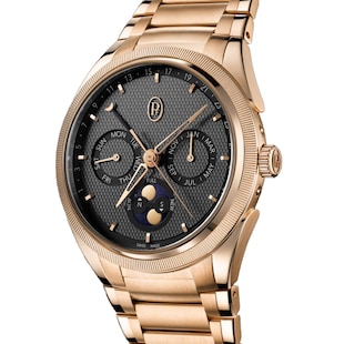 Parmigiani Fleurier TONDA PF Gregorian Annual Calendar Rose Gold Warm Grey 42mm Mens Watch