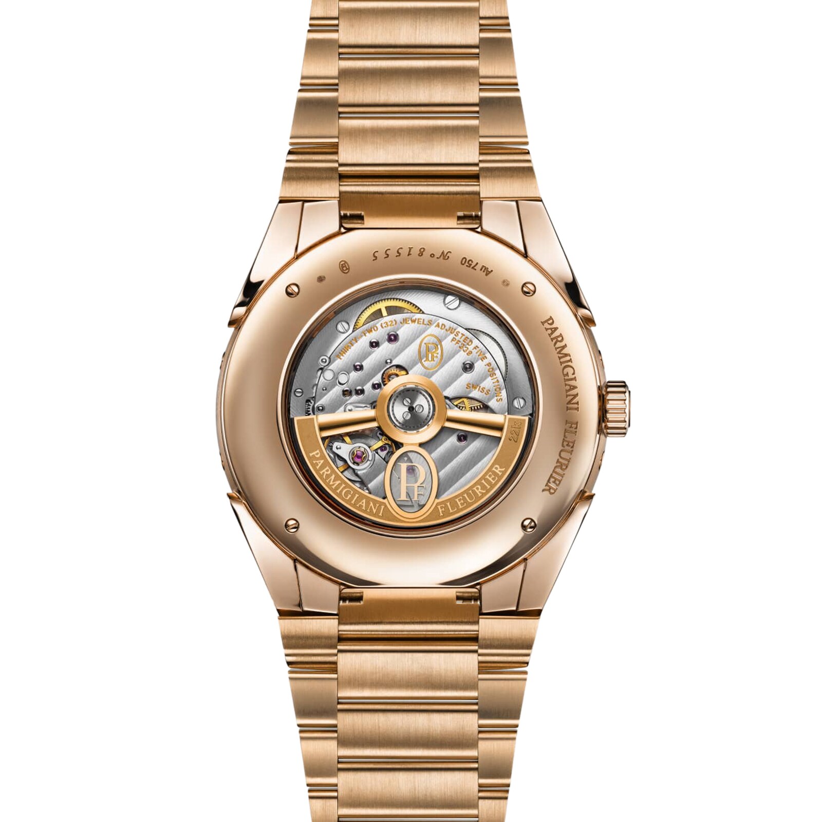 Parmigiani Fleurier TONDA PF Gregorian Annual Calendar Rose Gold Warm Grey 42mm Mens Watch