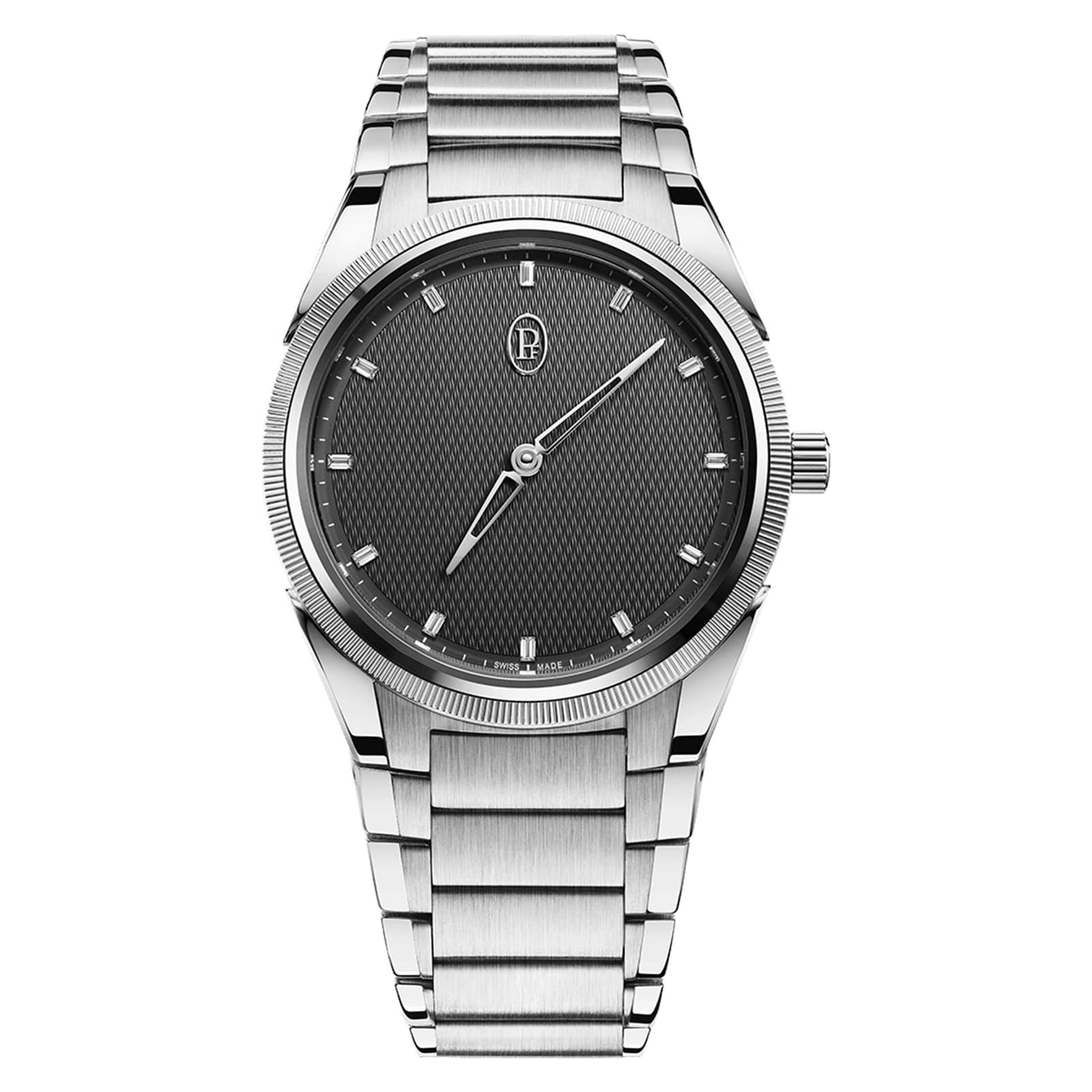 Parmigiani Fleurier Tonda PF Automatic Stainless Steel and Platinum Dark Grey 36mm Unisex Watch