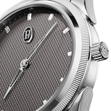 Parmigiani Fleurier Tonda PF Automatic Stainless Steel and Platinum Dark Grey 36mm Unisex Watch