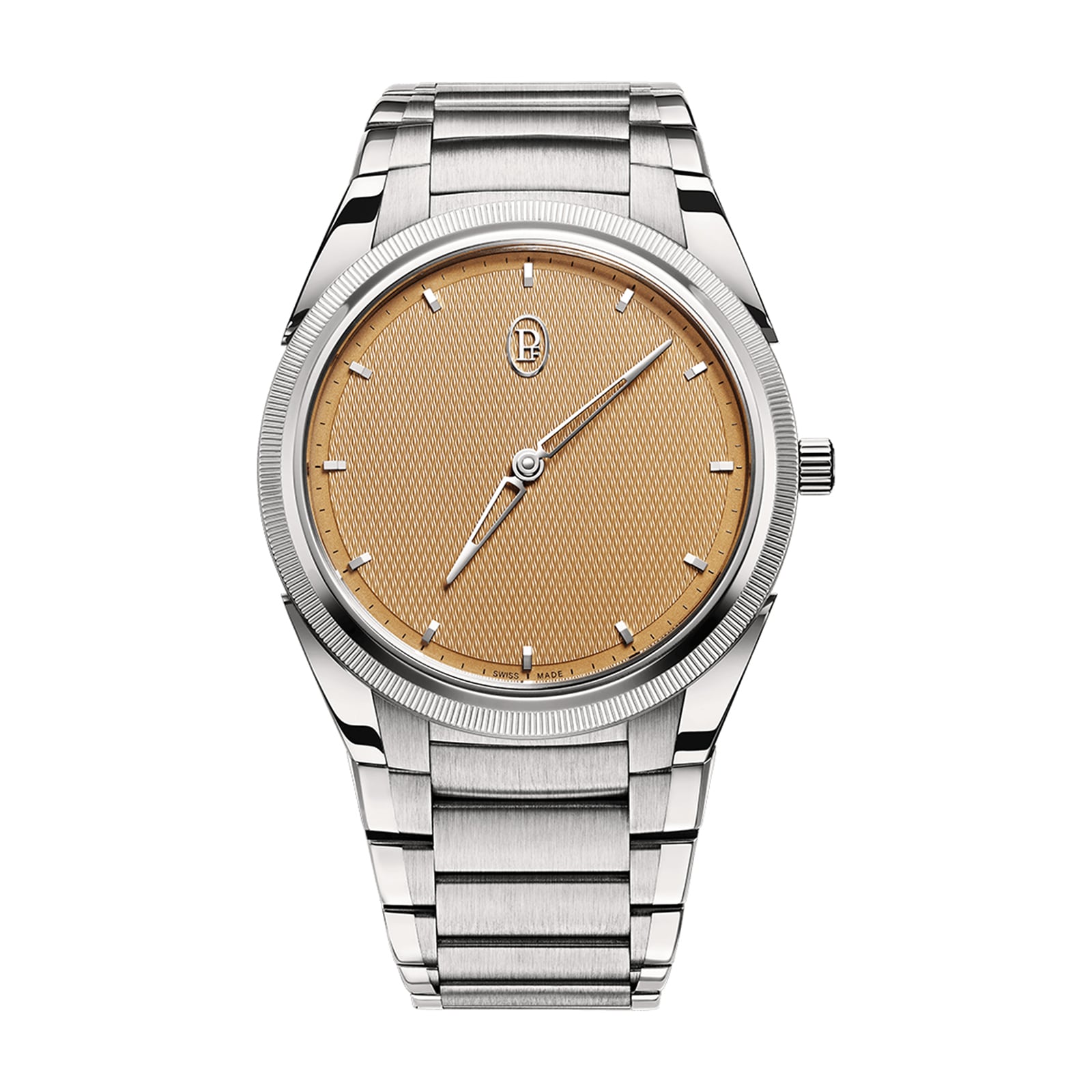 Parmigiani Fleurier Tonda PF Micro Rotor No Date Steel Platinum Golden Siena 40mm Mens Watch