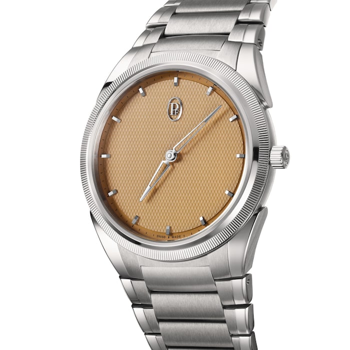 Parmigiani Fleurier Tonda PF Micro Rotor No Date Steel Platinum Golden Siena 40mm Mens Watch