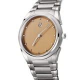 Parmigiani Fleurier Tonda PF Micro Rotor No Date Steel Platinum Golden Siena 40mm Mens Watch