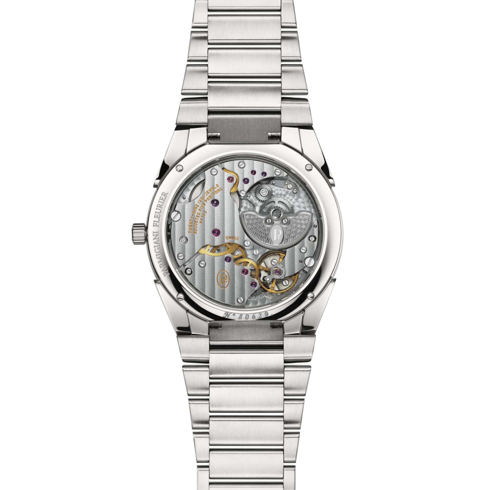 Parmigiani Fleurier TONDA PF Micro Rotor No Date Steel Platinum Golden Siena 40mm Mens Watch