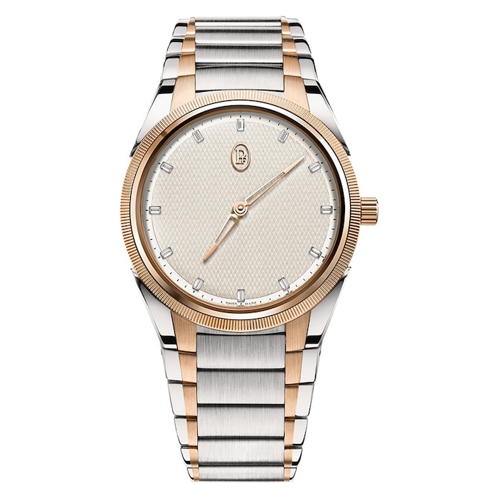 Parmigiani Fleurier Tonda PF Automatic Steel Rose Gold White Citrine 36mm Ladies Watch