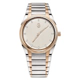 Parmigiani Fleurier Tonda PF Automatic Steel Rose Gold White Citrine 36mm Ladies Watch