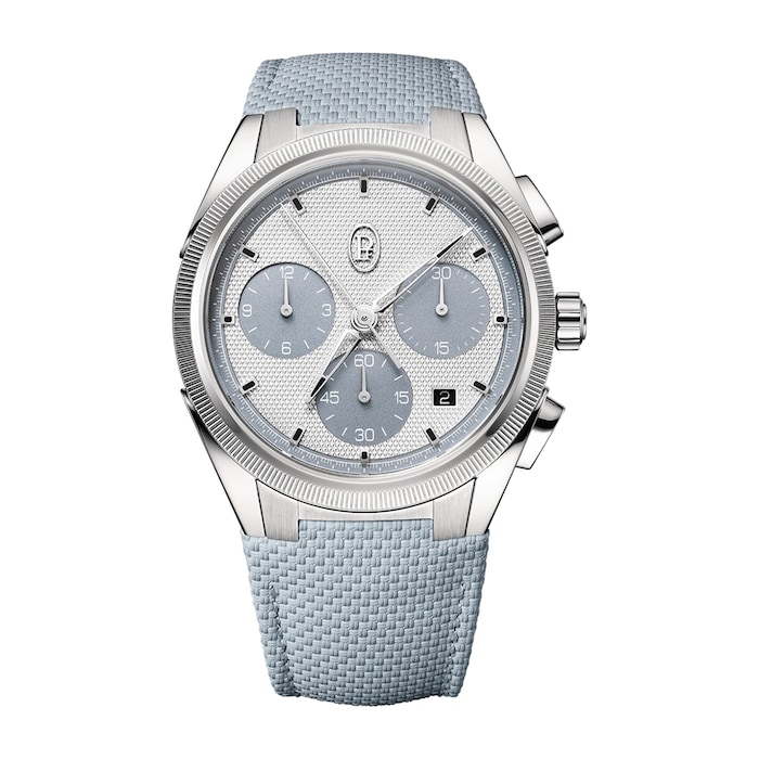 Parmigiani Fleurier Tonda PF Sport Chronograph Steel Silver Arctic Grey COSC  42mm Mens Watch