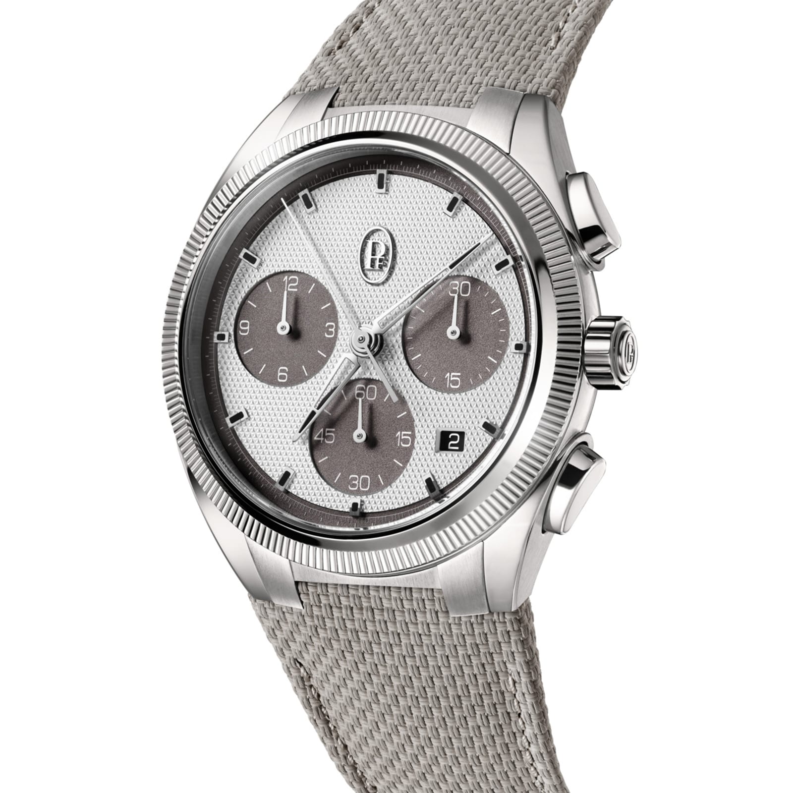 Parmigiani Fleurier TONDA PF Sport Chronograph Steel Silver London Grey COSC 42mm Mens Watch