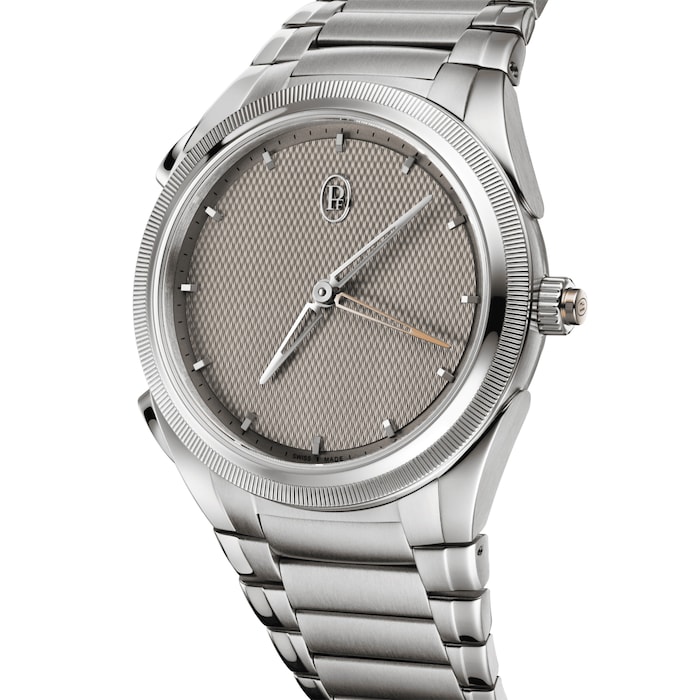 Parmigiani Fleurier TONDA PF Minute Rattrapante Steel Platinum Sand Grey 40mm Mens Watch