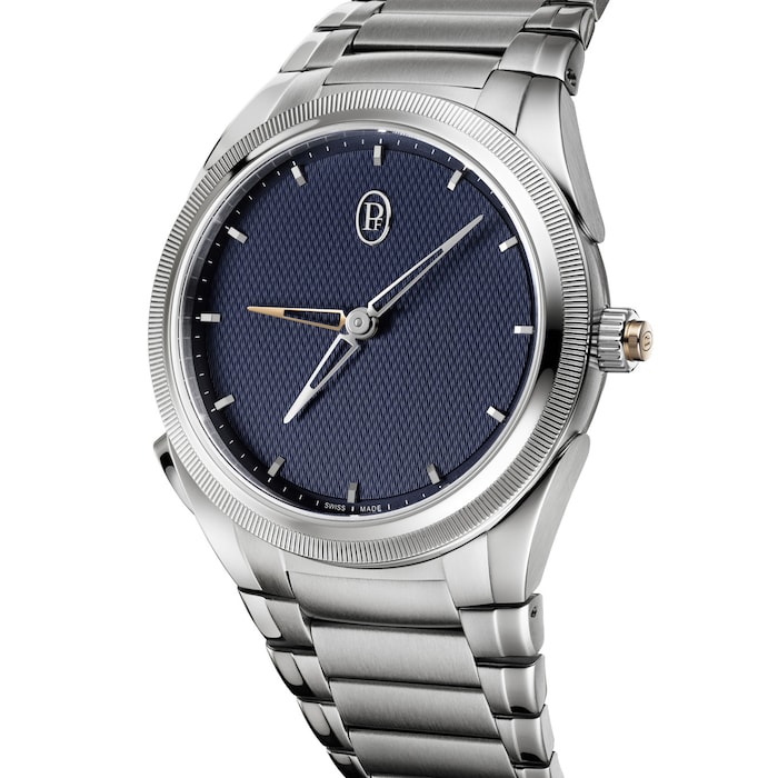 Parmigiani Fleurier TONDA PF GMT Rattrapante Steel Platinum Milano Blue 40mm Mens Watch