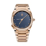 Parmigiani Fleurier TONDA PF GMT Rattrapante Rose Gold Milano Blue 40mm Mens Watch