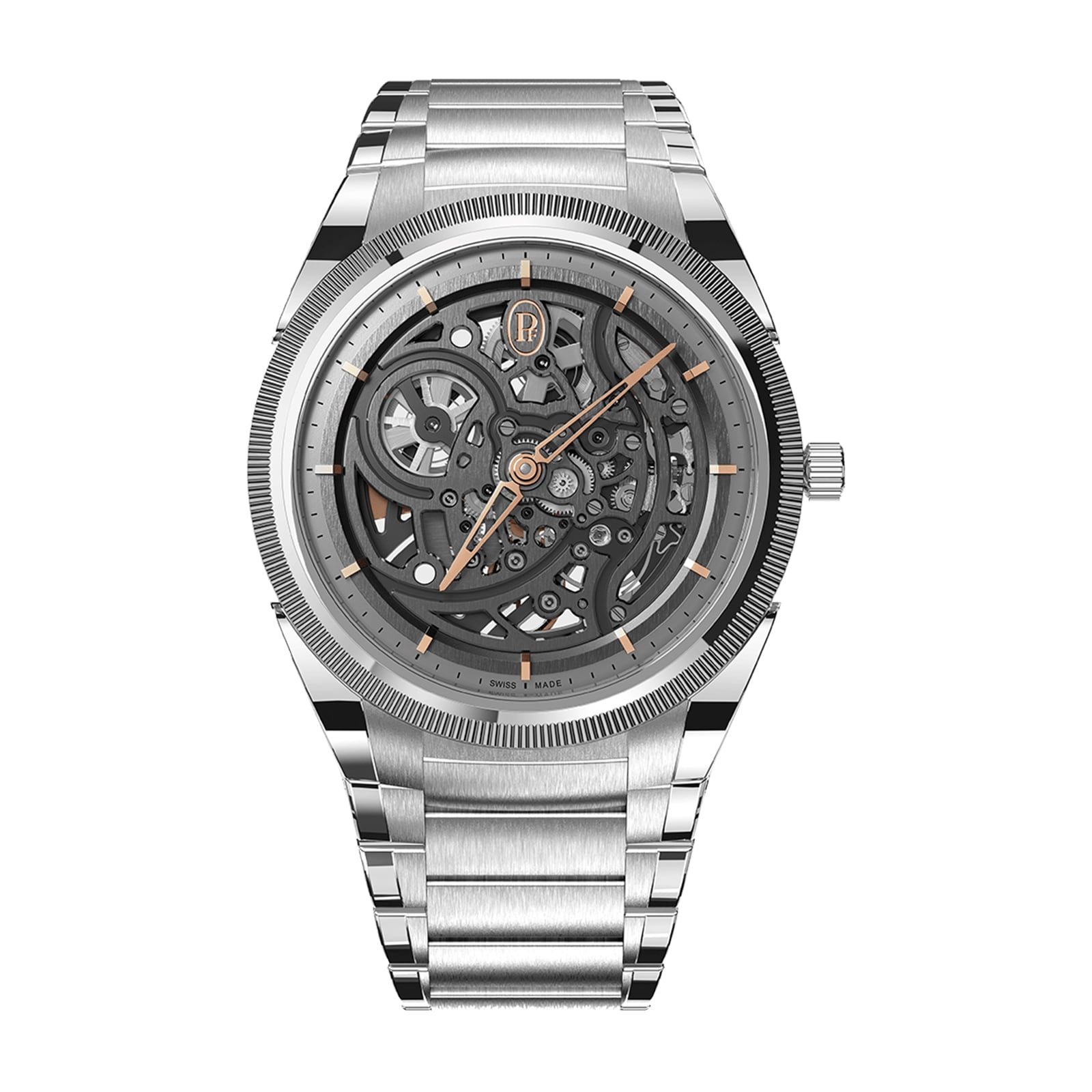 Tonda PF Skeleton Steel Platinum Graphite 40mm Mens Watch