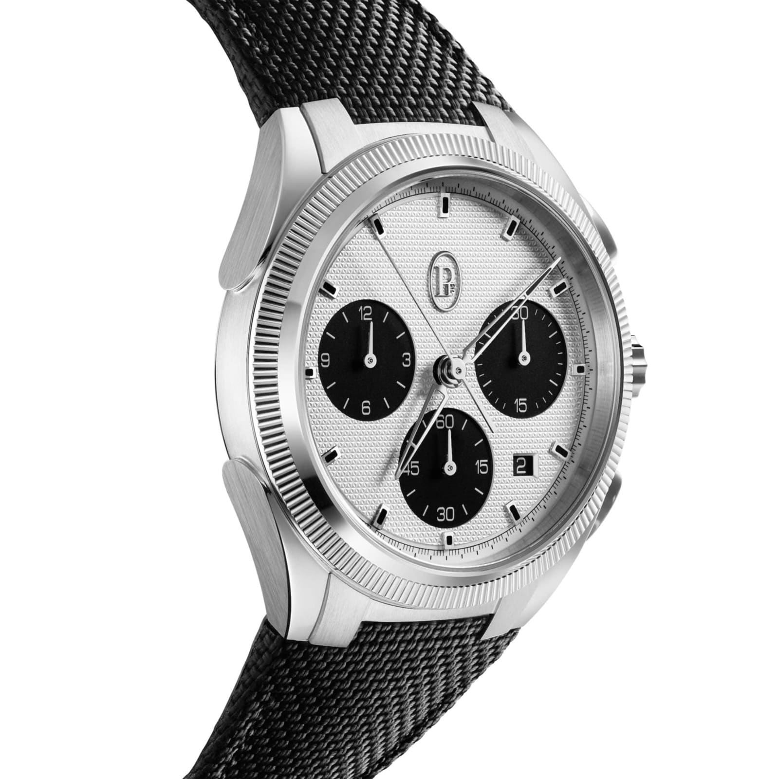 Parmigiani Fleurier Tonda PF Sport Chronograph Steel Silver Black COSC 42mm Mens Watch