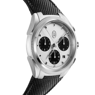Parmigiani Fleurier TONDA PF Sport Chronograph Steel Silver Black COSC 42mm Mens Watch