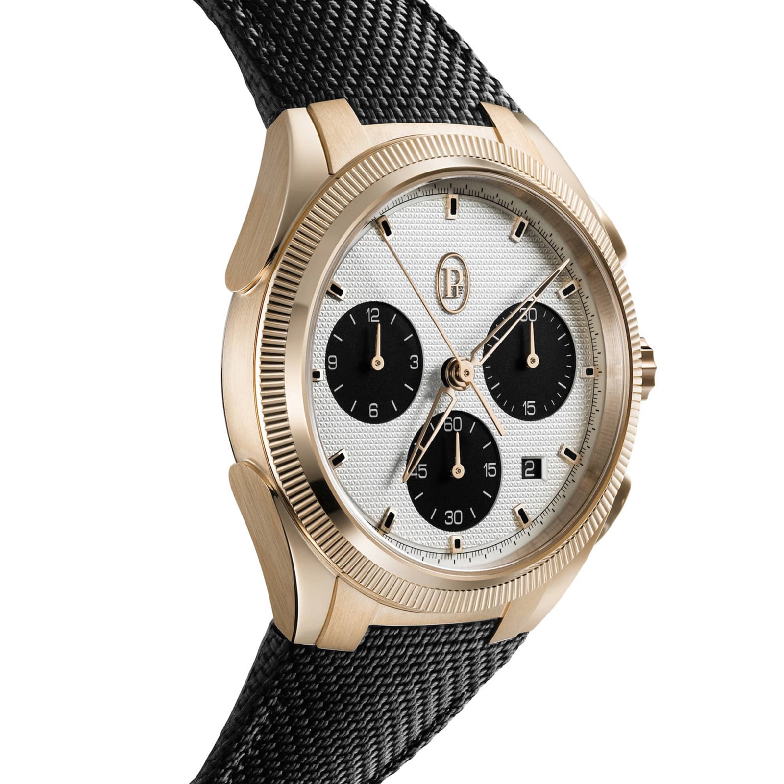 Parmigiani Fleurier TONDA PF Sport Chronograph Rose Gold Silver Black COSC 42mm Mens Watch Parmigiani Fleurier TONDA PF Sport Chronograph Rose Gold Silver Black COSC 42mm Mens Watch