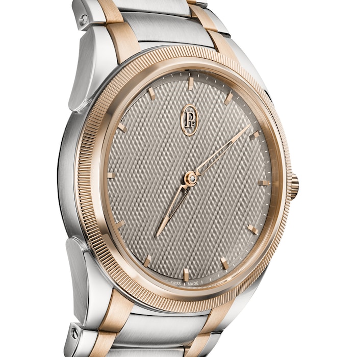 Parmigiani Fleurier Tonda PF Automatic Steel and 18ct Rose Gold 36mm Grey Unisex Watch