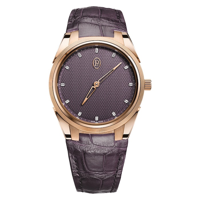 Parmigiani Fleurier TONDA PF Automatic Rose Gold Deep Ruby Set Strap 36mm Purple Ladies Watch