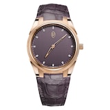 Parmigiani Fleurier TONDA PF Automatic Rose Gold Deep Ruby Set Strap 36mm Purple Ladies Watch