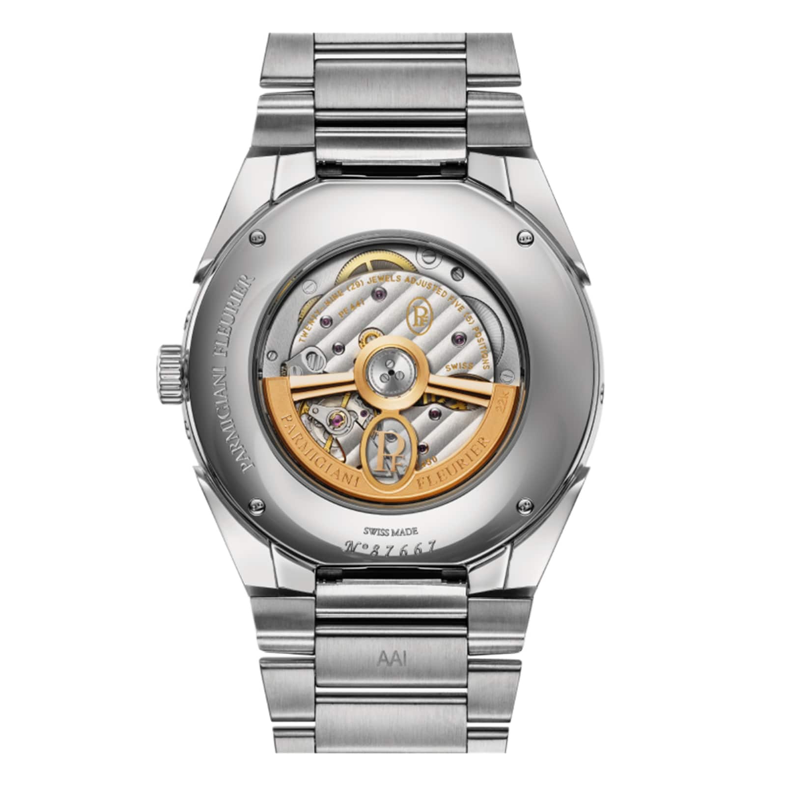 Parmigiani Fleurier TONDA PF Xiali Chinese Calendar Steel Platinum Imperial Red 42mm Mens Watch