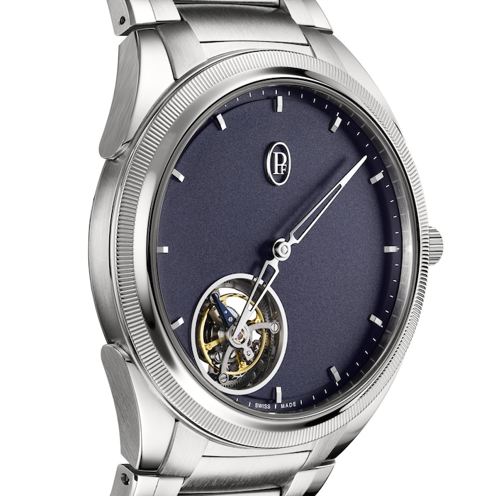 Parmigiani Fleurier TONDA PF Flying Tourbillon Platinum Milano Blue Notte 42mm Mens Watch