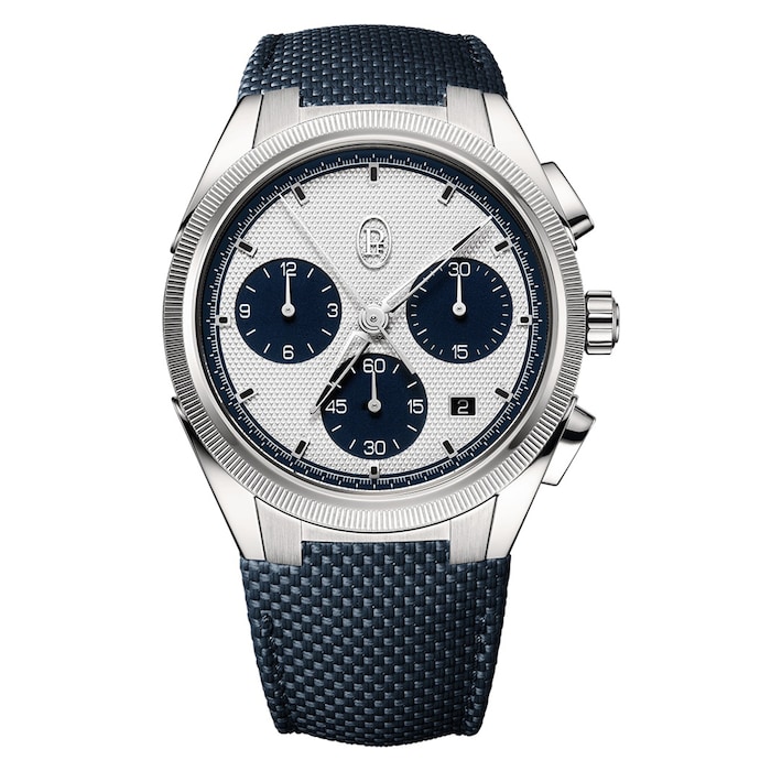 Parmigiani Fleurier Tonda PF Sport Chronograph Automatic Stainless Steel Blue 42mm Mens Watch